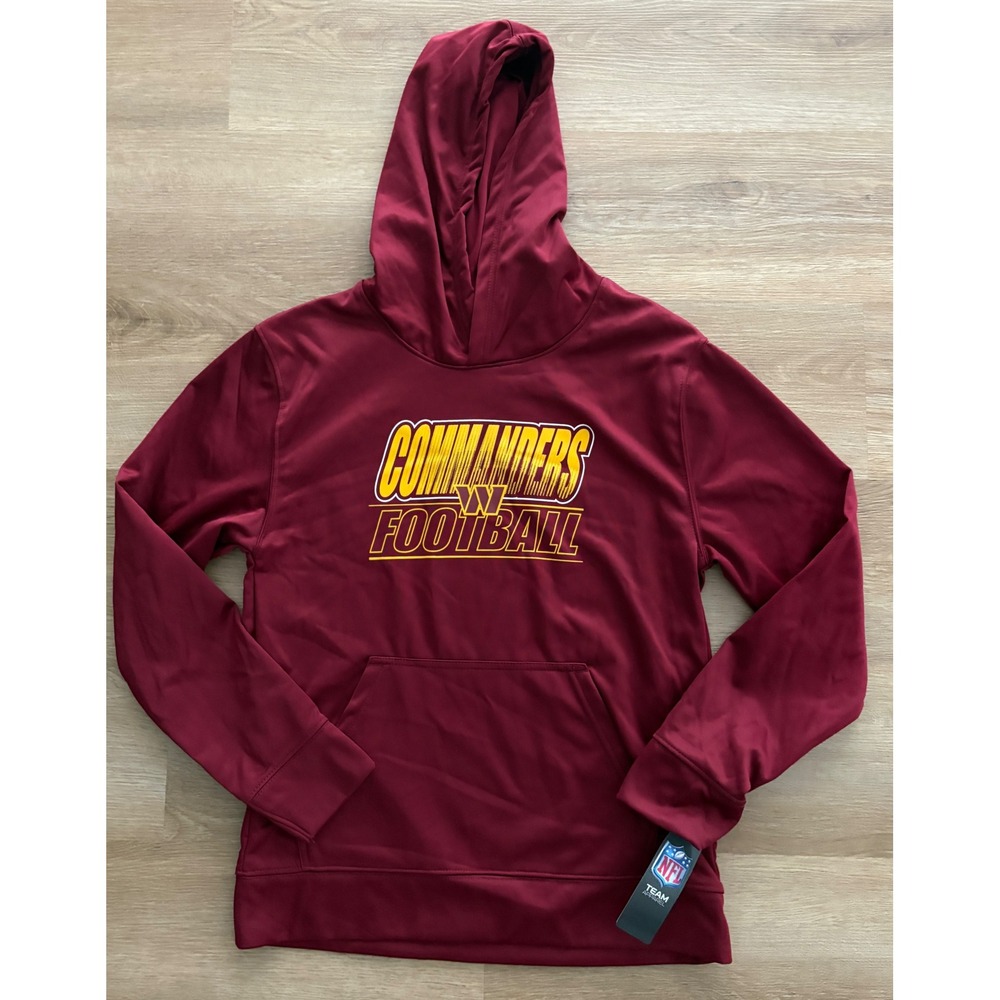 NWT Youth NFL Apparel Washington Commanders Hoodie - Large (14/16) Burgundy